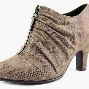 Aerosoles Metallic Brown Heeled Ankle Boots